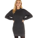 Bench Zwarte gebreide jurk Karlie Dames Melange