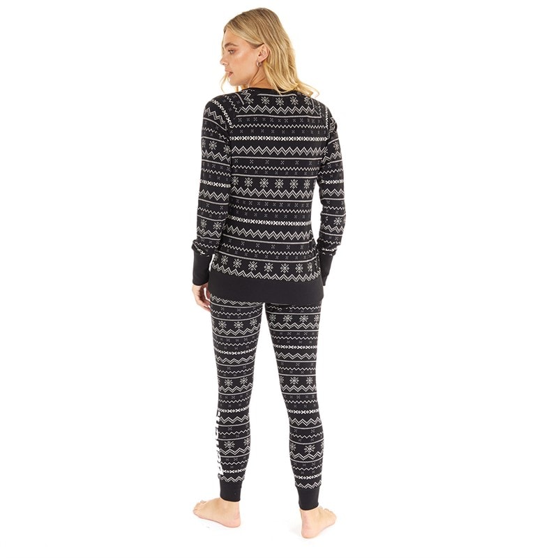 Bench Loungewear-set Dames Zwart Fairisle - Afbeelding 2