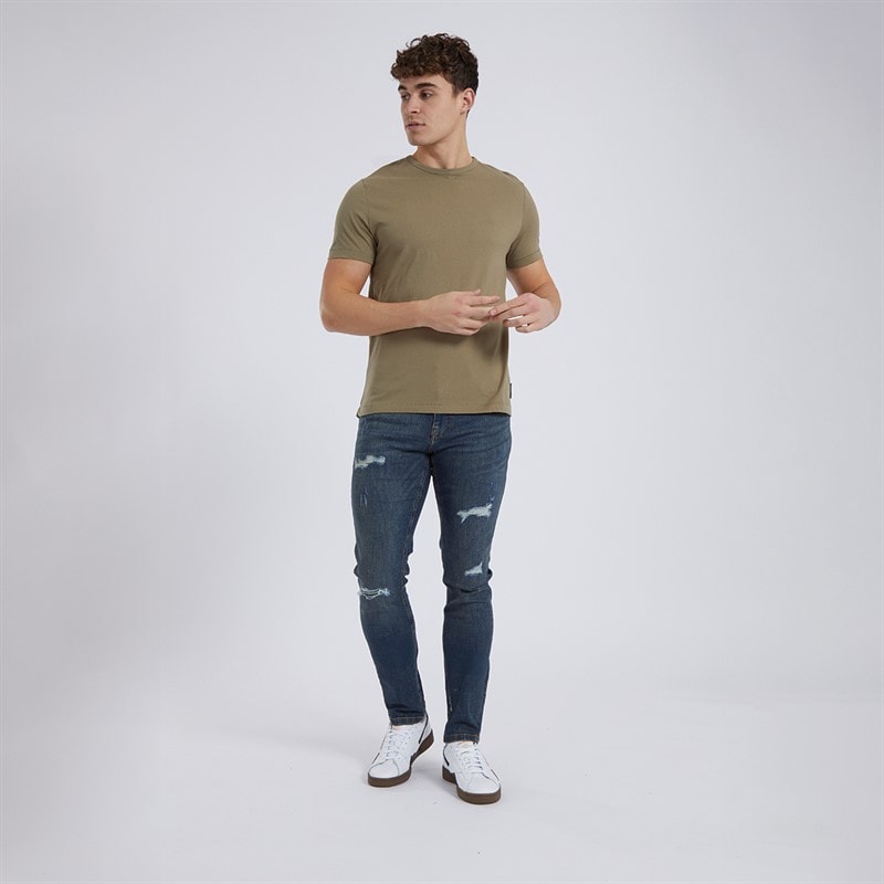 Bench Herren Relaxed Tapered Jeans Vintage Blau - Bild 3