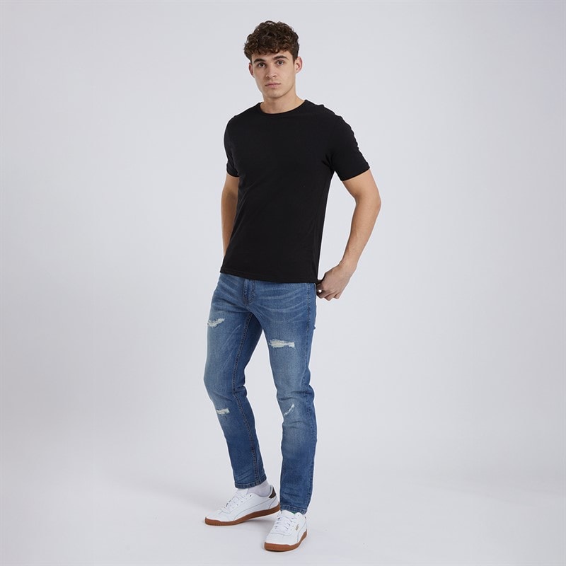 Bench Heren Relaxed Tapered Jeans Helderblauw - Afbeelding 3