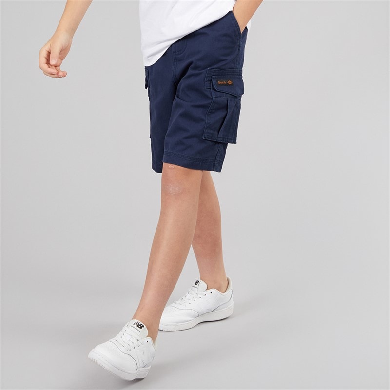Bench Jongens Noahs Twill Cargo Shorts Marineblauw