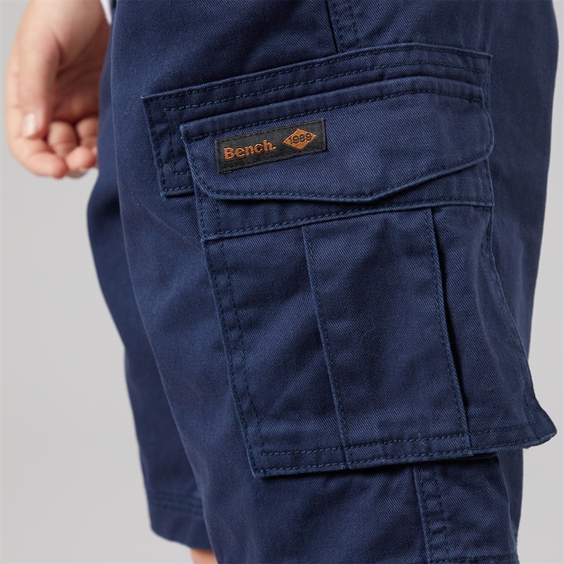 Bench Jongens Noahs Twill Cargo Shorts Marineblauw - Afbeelding 3