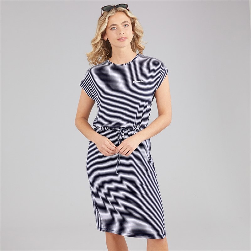 Bench Robe de plage Zaina Femme rayée Marine/blanc