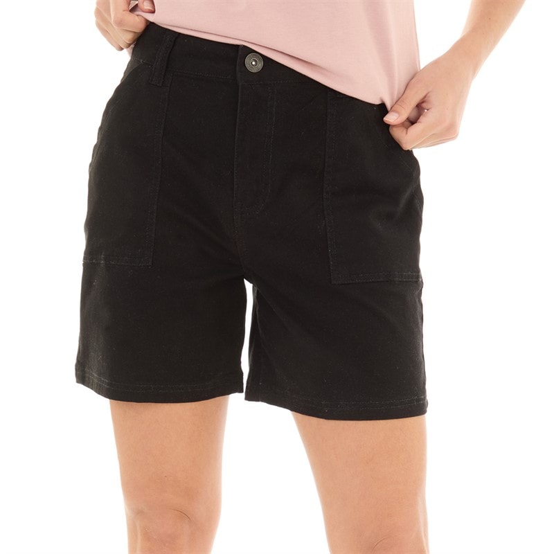 Bench Dames Kannon Cargo Shorts Zwart - Afbeelding 1