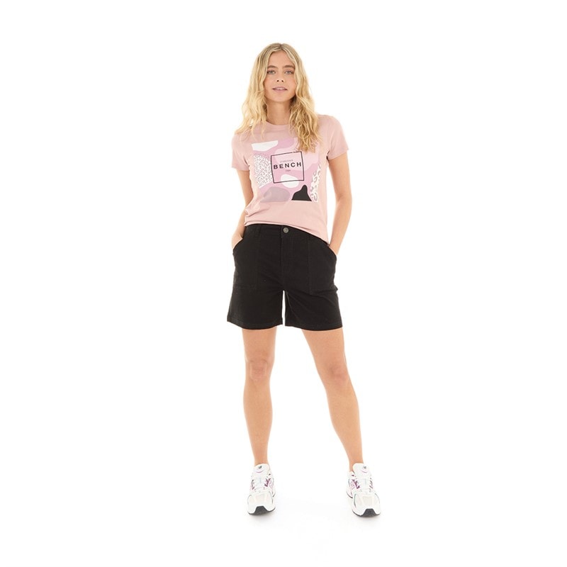 Bench Dames Kannon Cargo Shorts Zwart - Afbeelding 3