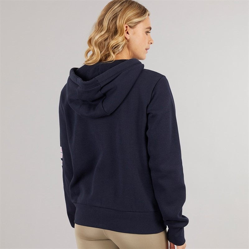 Bench Dames Darcine Zip Thru Hoodie Marineblauw - Afbeelding 2