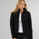 Bench Dames Sherpa Fleece Jas Zwart