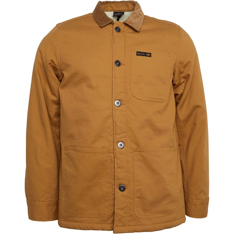 Bench Heren CleHeren Sherpa gevoerd Twill Chore Jacket Roestbruin
