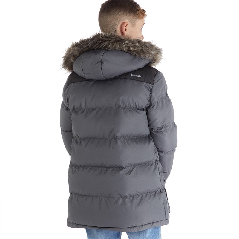 Bench Jongens Axel Gevoerd Parka Staalgrijs - Afbeelding 2