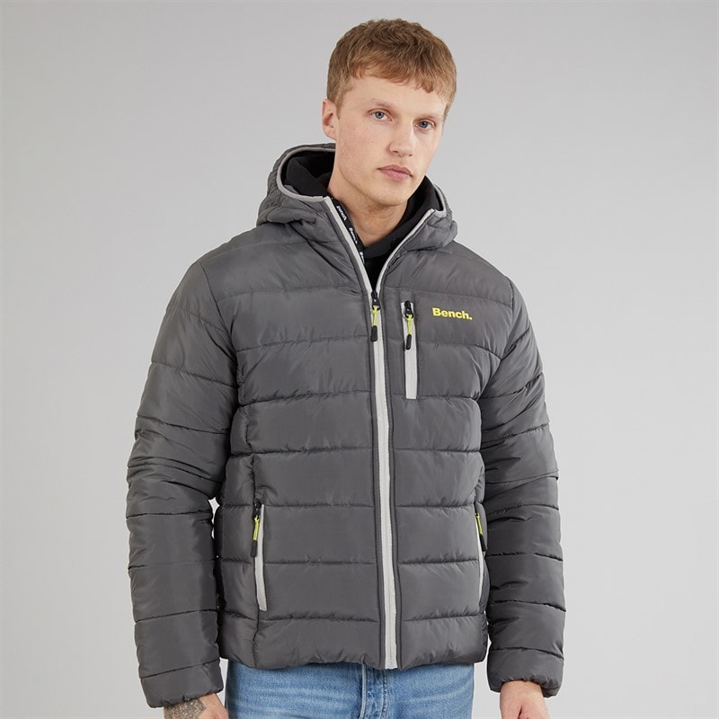 Bench Heren Gaudino Kapuzen-Steppjacke Dunkelgrau - Afbeelding 3
