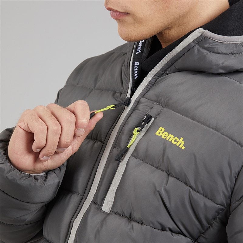 Bench Heren Gaudino Kapuzen-Steppjacke Dunkelgrau - Afbeelding 5
