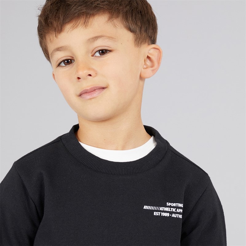 Bench Set met Sweatshirt en Joggingbroek Jongens Zwart - Afbeelding 5