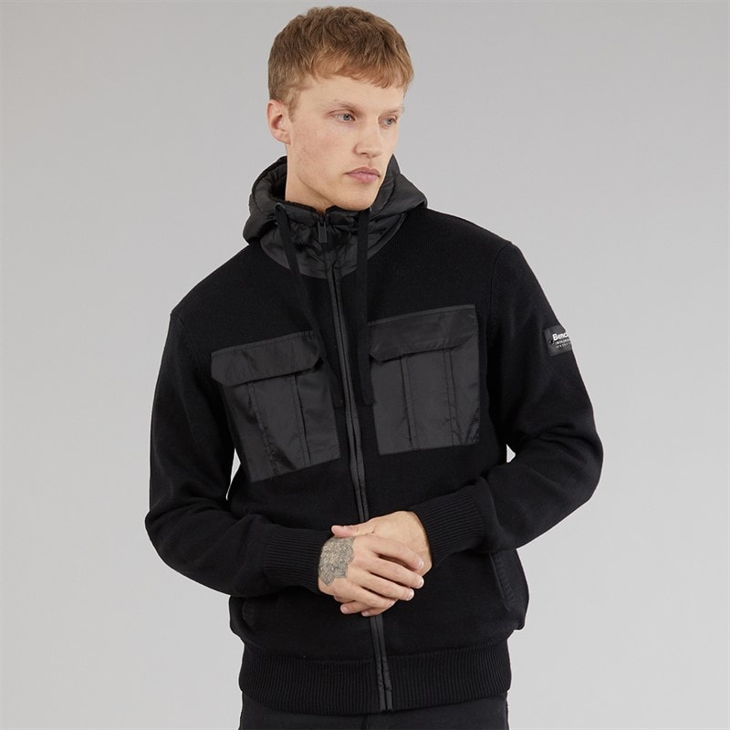 Bench Sweat à Capuche en tricot Minski Homme Noir - Image 3