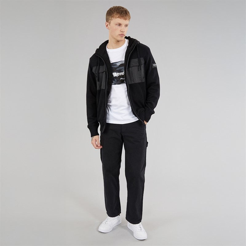 Bench Sweat à Capuche en tricot Minski Homme Noir - Image 4