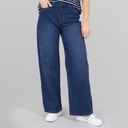 Bench Dames Maxina Wide Leg Jeans Donkerblauw