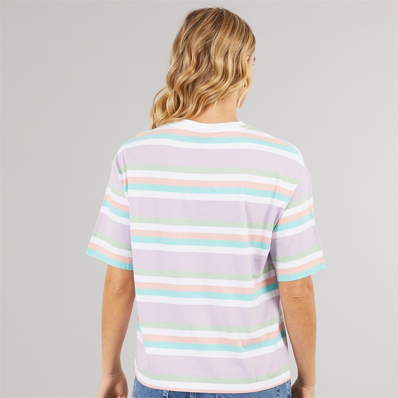 Bench T-shirt Sharni Dames Paarse Streep - Afbeelding 2