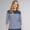 Bench T-shirt Arian Navy dames