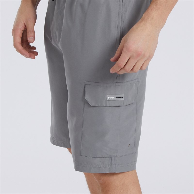 Bench Short de bain cargo en challis Gris Acier homme - Image 3