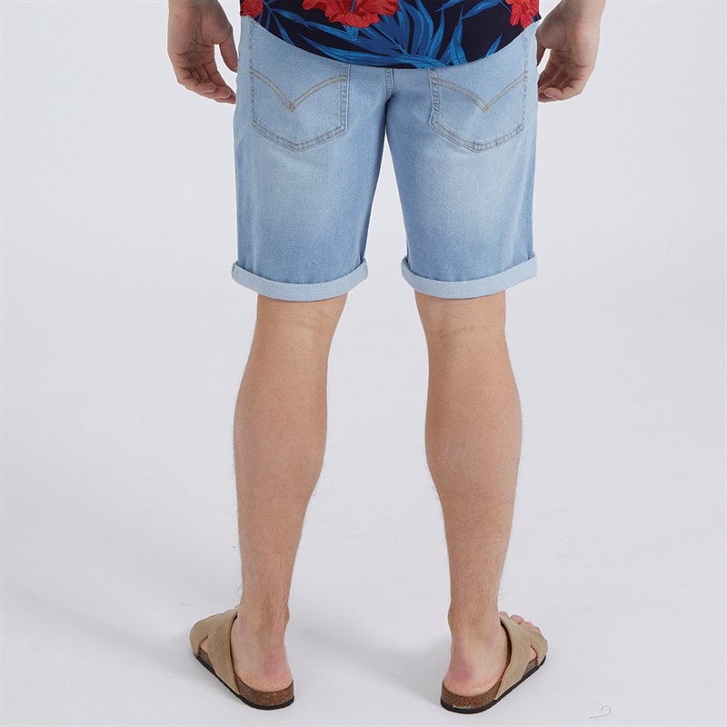 Bench Herren Vargel Shorts aus Denim Blau - Bild 2