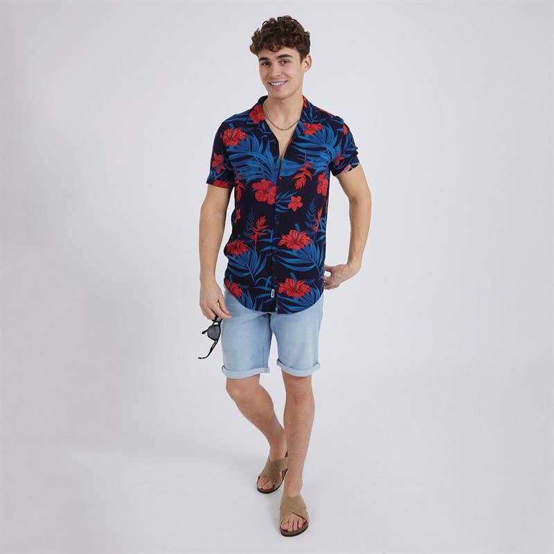 Bench Herren Vargel Shorts aus Denim Blau - Bild 3