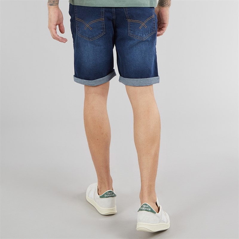 Bench Herren Vargel Shorts aus Denim Blau - Bild 2