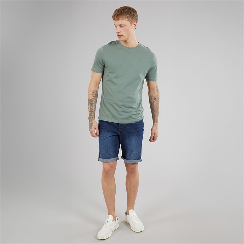 Bench Herren Vargel Shorts aus Denim Blau - Bild 4