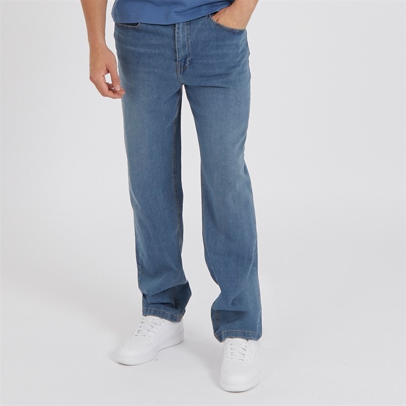 Bench Jeans Heren Jeffers Loose Fit Mid Blue Wash - Afbeelding 1