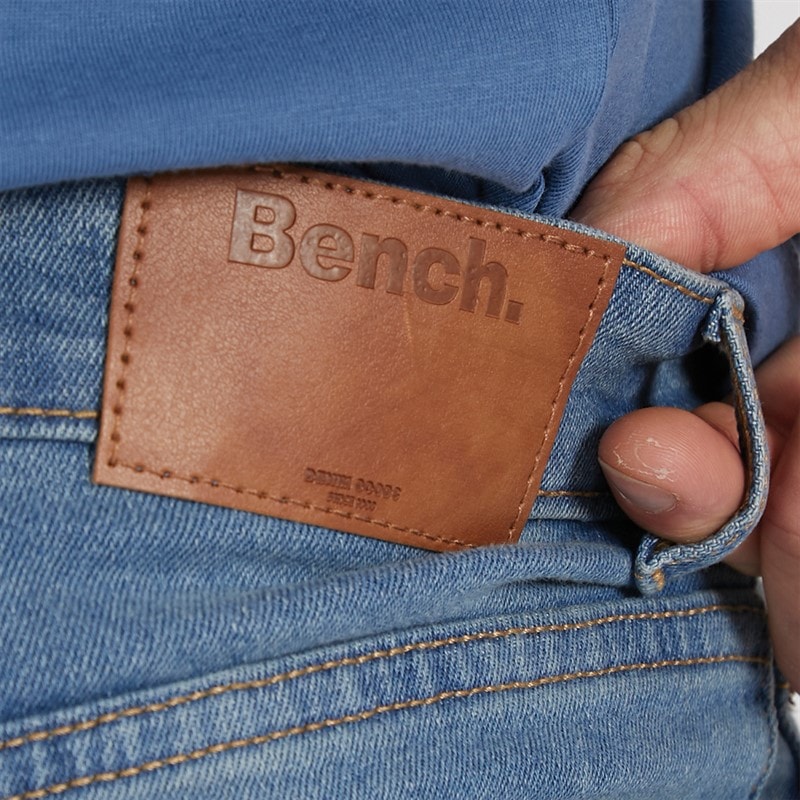 Bench Jeans Heren Jeffers Loose Fit Mid Blue Wash - Afbeelding 3