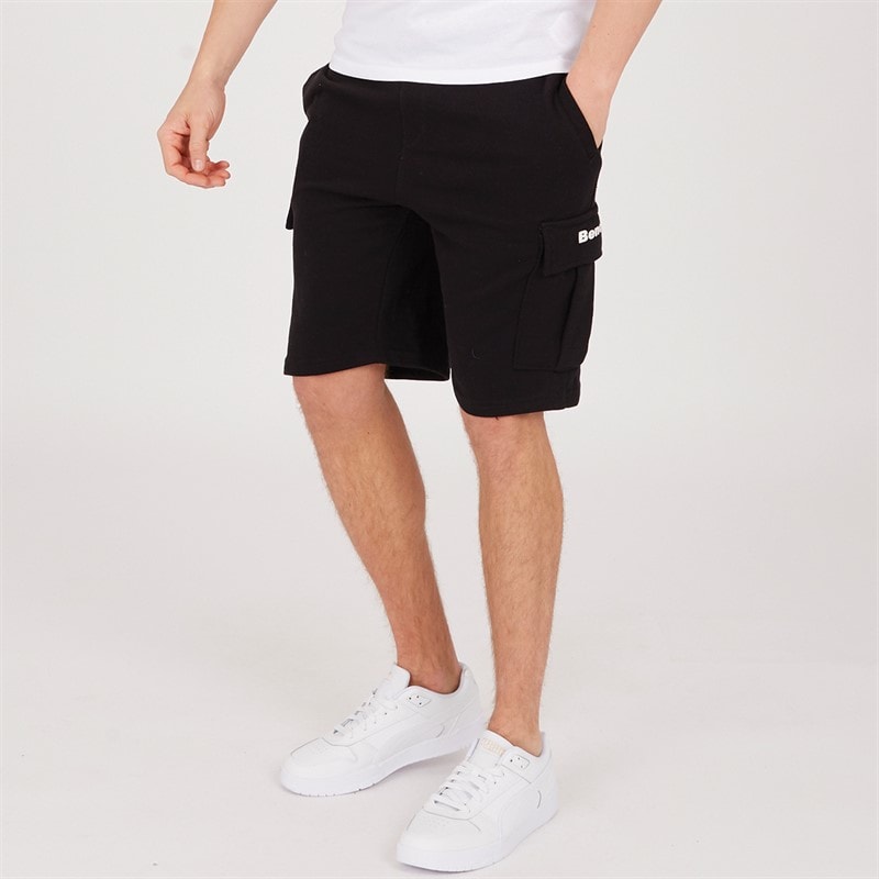 Bench Herenshorts van fleece Tollson Zwart