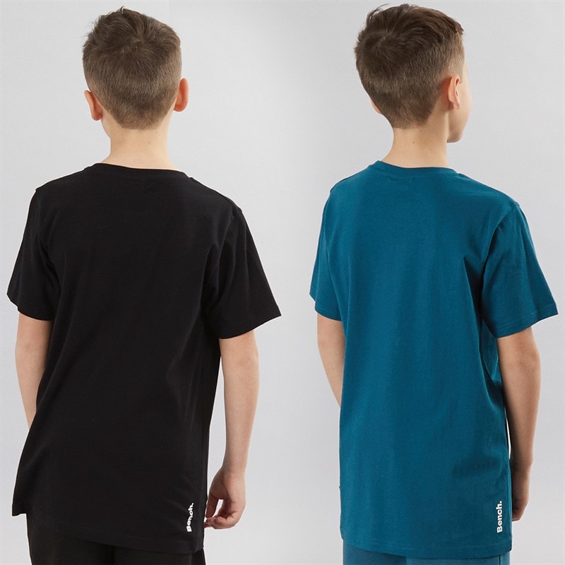 Bench Jongens Trinti T-shirts Set van 2 Teal/Zwart - Afbeelding 2