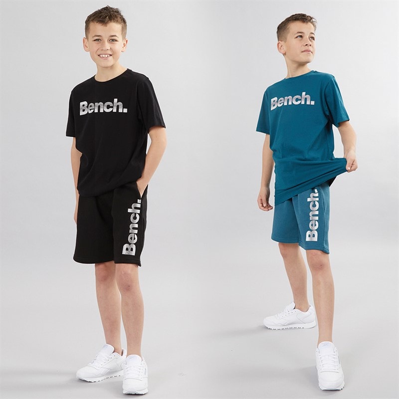 Bench Jongens Trinti T-shirts Set van 2 Teal/Zwart - Afbeelding 3