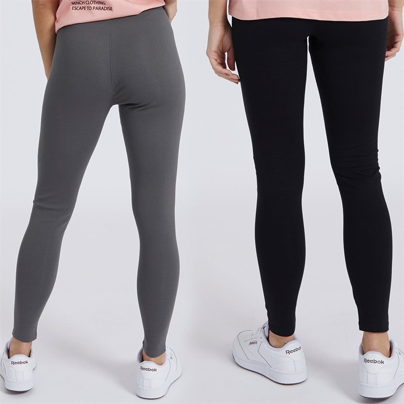 Bench Damen Tamna Leggings 2er-Pack Schwarz/Anthrazit - Bild 2