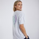 Bench T-shirt Valkyrie Dames IJs Grijs Melange