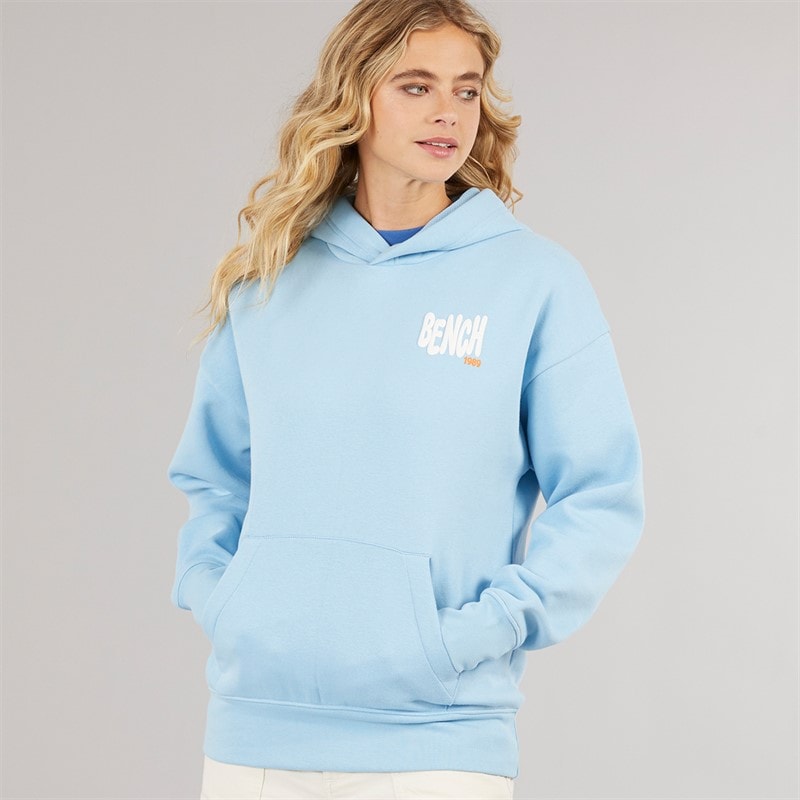 Bench Hoodie Italia Dames Helderblauw - Afbeelding 2