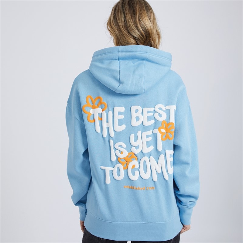 Bench Hoodie Italia Dames Helderblauw - Afbeelding 5