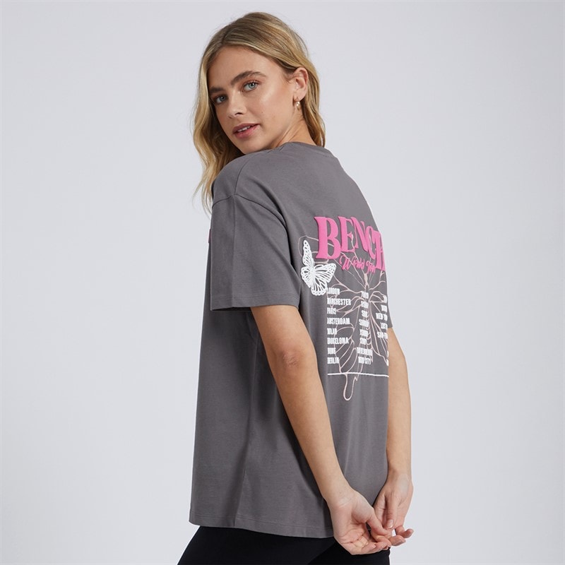 Bench Dames Kemi T-shirt Antraciet - Afbeelding 1
