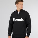 Bench Bluza dresowa z krótkim zamkiem i golfem dla niego kolor czarny