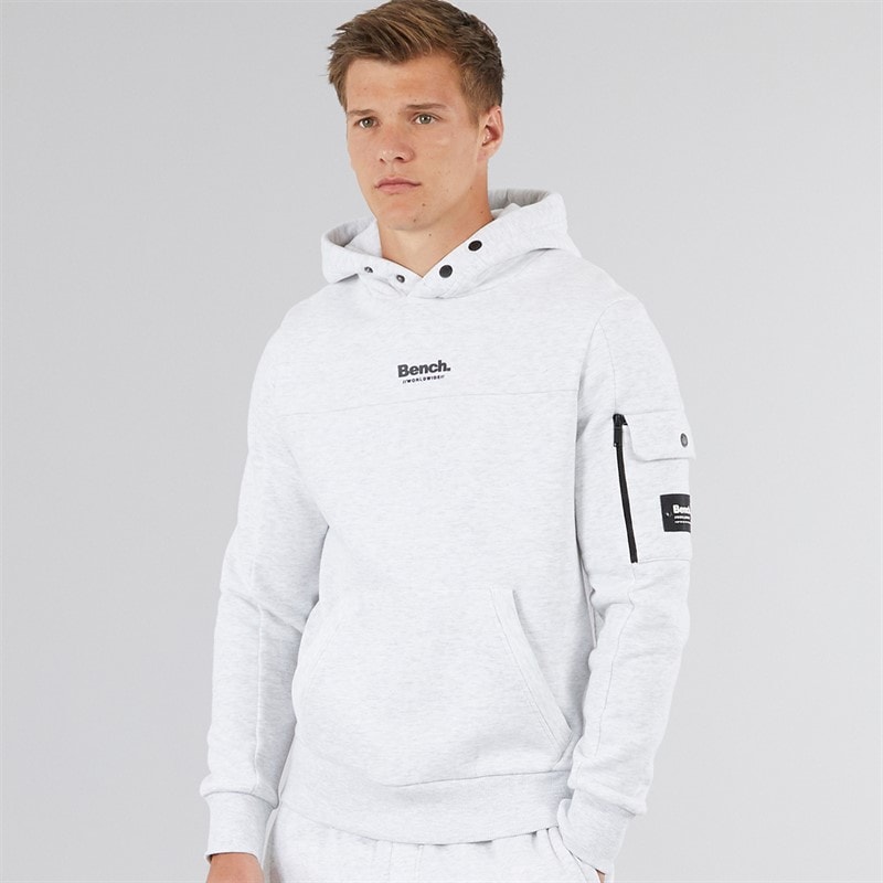 Bench Heren Dimora Utility Hoodie Licht Grijs Marl - Afbeelding 1