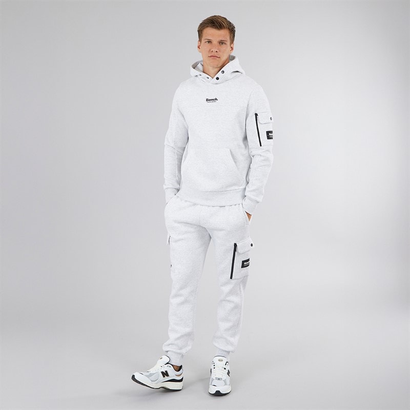 Bench Heren Dimora Utility Hoodie Licht Grijs Marl - Afbeelding 4