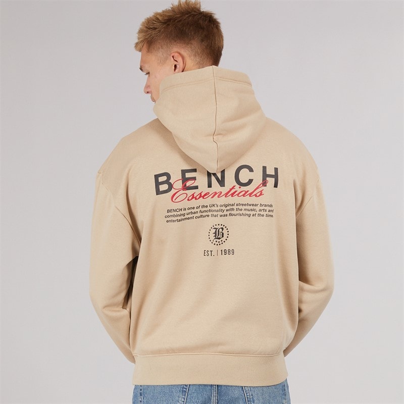 Bench Heren Ledall 1989 Hoodie Stone - Afbeelding 2