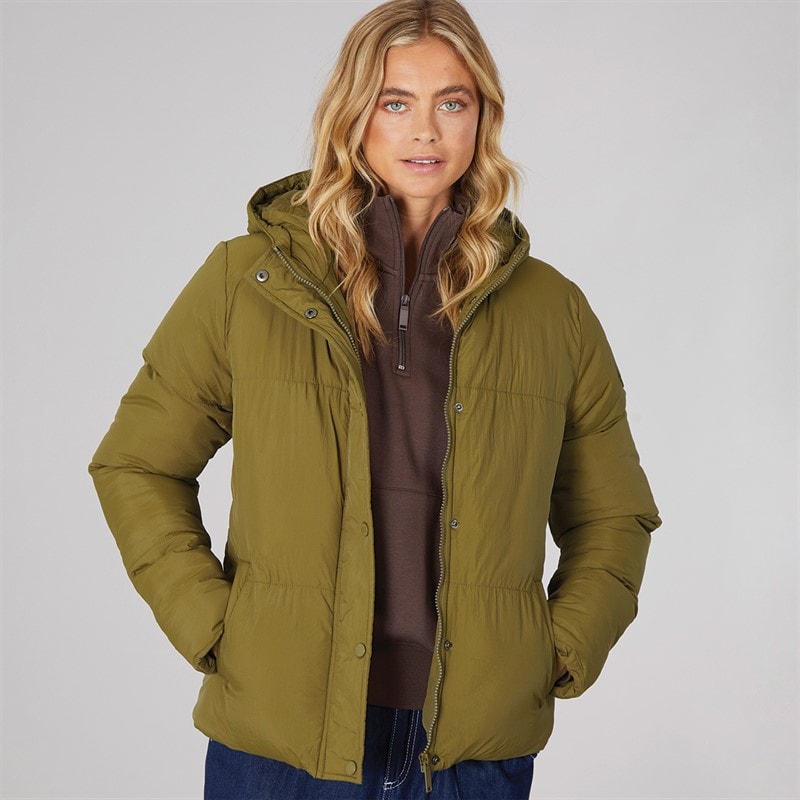 Bench Veste Courte Rembourrée Willah Femme Olive Foncé - Image 1