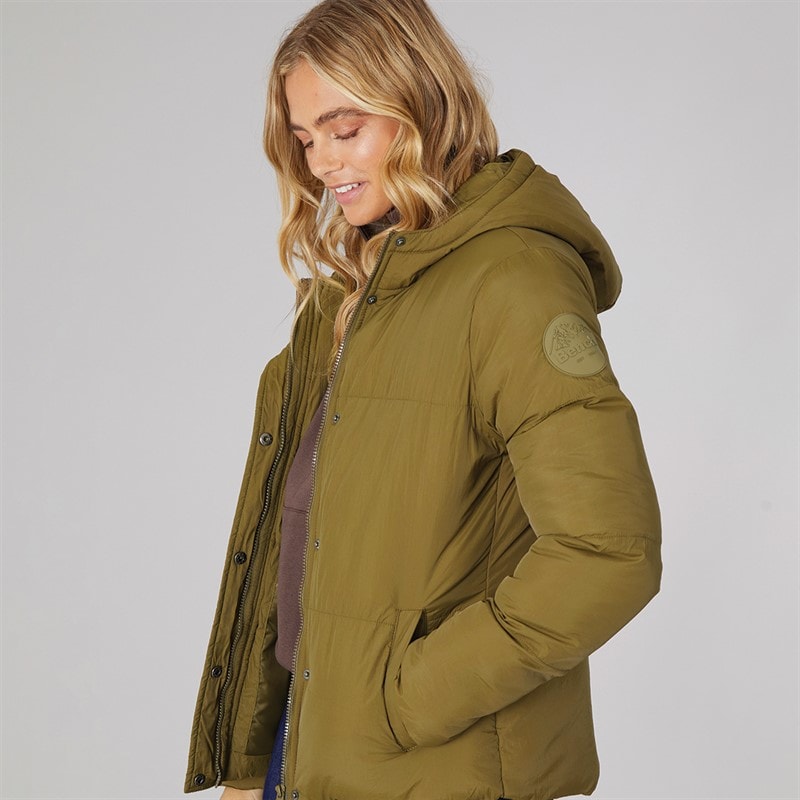Bench Veste Courte Rembourrée Willah Femme Olive Foncé - Image 3