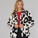 Bench Dames Gorla Borg Fleece Winter Wit / Zwart Luipaard