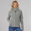 Bench Dames Trechter Microfleece Trainingsjack Grafiet Grijs