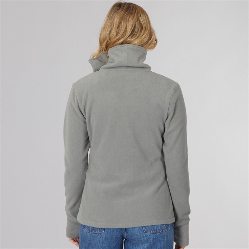 Bench Dames Trechter Microfleece Trainingsjack Grafiet Grijs - Afbeelding 2