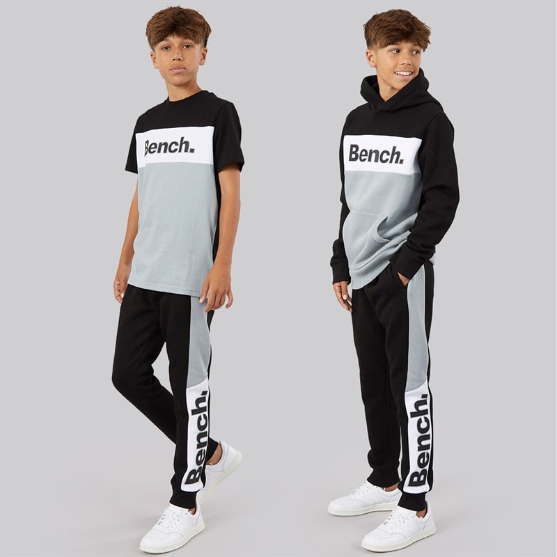 Bench Jongens Cambam Driedelig Trainingspak En T-Shirt Set Zwart - Afbeelding 1