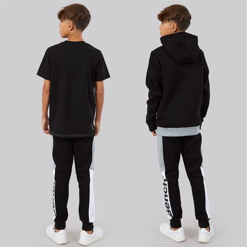 Bench Jongens Cambam Driedelig Trainingspak En T-Shirt Set Zwart - Afbeelding 2