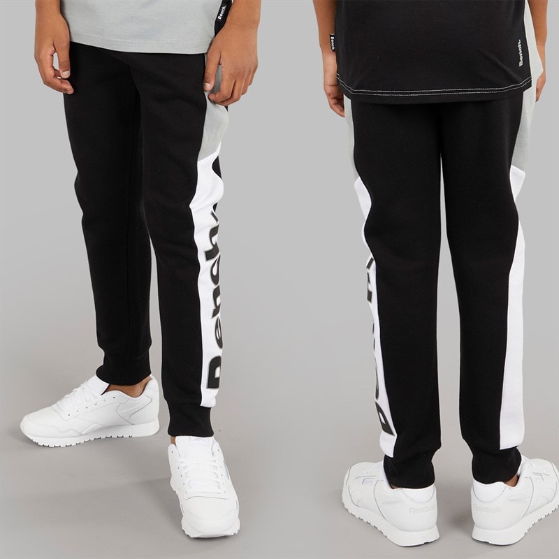 Bench Jongens Cambam Driedelig Trainingspak En T-Shirt Set Zwart - Afbeelding 3