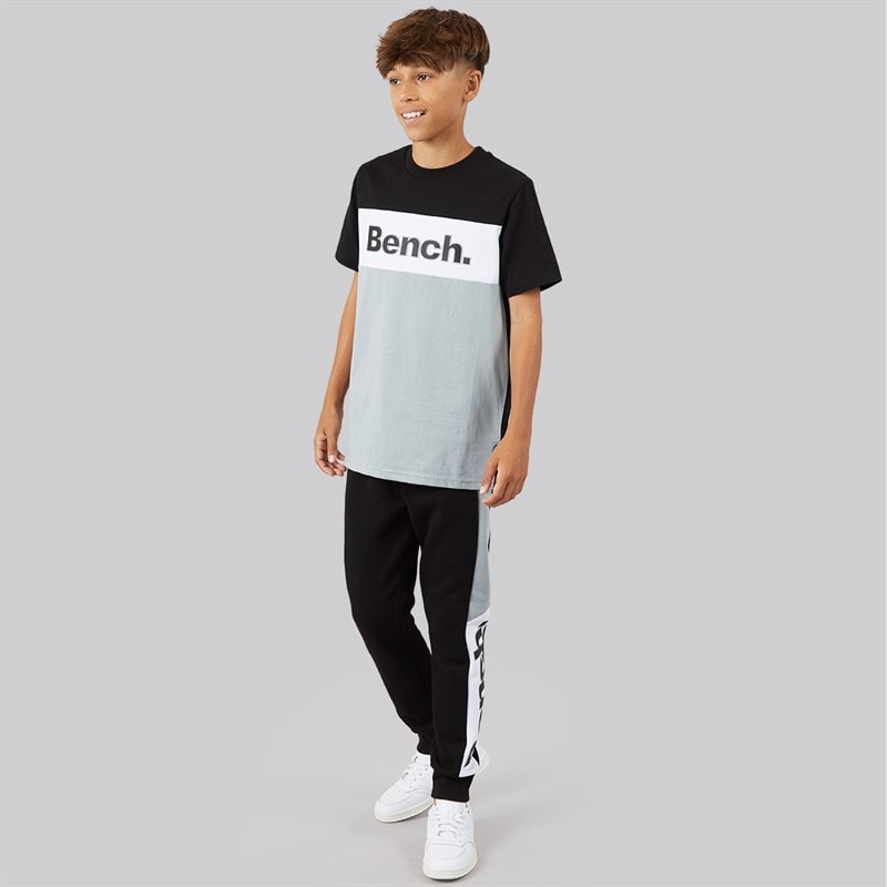 Bench Jongens Cambam Driedelig Trainingspak En T-Shirt Set Zwart - Afbeelding 4