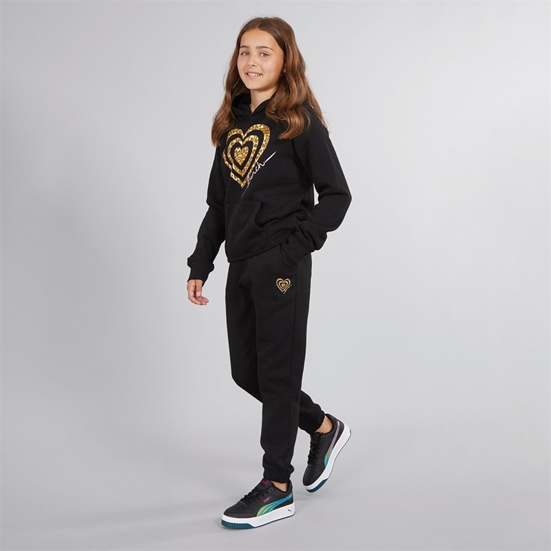 Bench Ensemble de Survêtement Fille Enioa avec sweat à Capuche et jogging Noir - Image 1